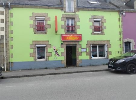 373 - x PIZZERIA LA CIGALE, (()) 80m² - A VENDRE - 15 RUE PRINCIPALE, CAMORS (56330)